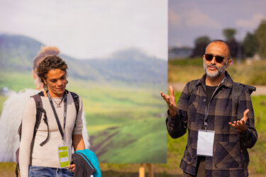 Mohamed Somji during a guided tour